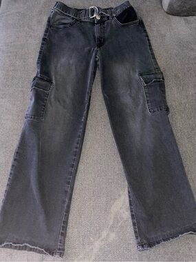 Justice Girls Cargo Jeans with D-RingWaist Size 12